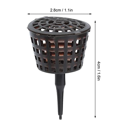 50Pcs Bonsai Fertilizer Box Plastic Fertilizer Mesh Basket with Lid Planting Fertilizer Basket for Succulent Orchid Bonsai Plant Tool