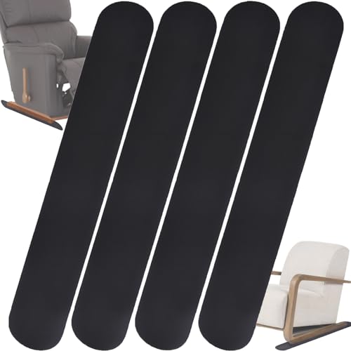 4 Pack Anti-Slip Furniture Rail Pads for Recliner for Recliners,Sofa,couches,Chairs, Anti Scratch Floor Protectors Non Skid Furniture Pad Floor Protectors for Hardwood, Carpet, Marble Floor