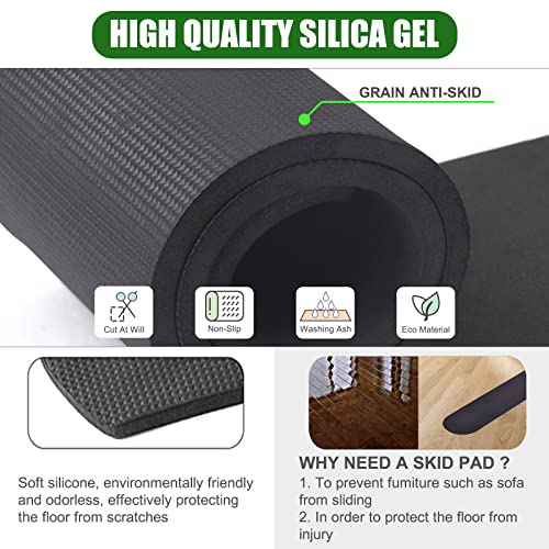 4 Pack Anti-Slip Furniture Rail Pads for Recliner for Recliners,Sofa,couches,Chairs, Anti Scratch Floor Protectors Non Skid Furniture Pad Floor Protectors for Hardwood, Carpet, Marble Floor