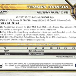 2022 Bowman Draft #BD-130 Termarr Johnson
