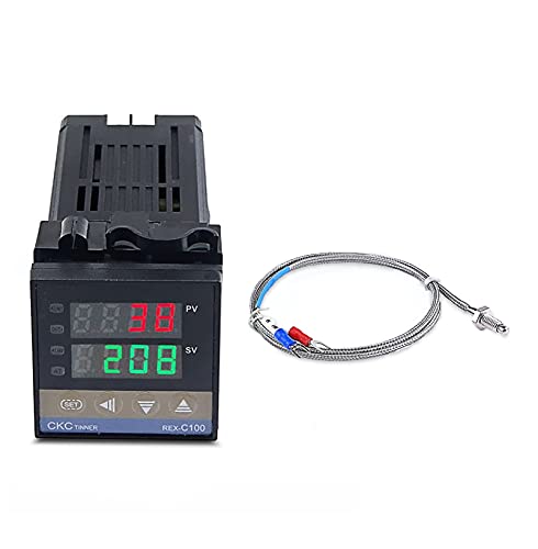 HOUCY REX-C100FK02-V*DA Solar Temperature Controller Thermostat Relay Output SSR Output 0~400 with 1M thermocouple K SSR Output