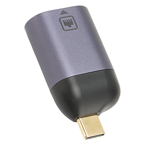 USB C to Ethernet Adapter 1000Mbps, USB C to RJ45 Gigabit Ethernet LAN Network Adapter for Laptops, Fast Transmission