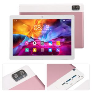 Tablet PC,10.1 Inch Tablet 10 Core CPU 5G WiFi for 12 6GB 128GB 200W 500W 1960x1080 8800mAh Rose Gold Callable Tablet 100?240V