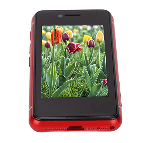 Mini Mobile Phone 3G Smartphone 1GB 8GB 8MP Front Camera WiFi 5MP Rear Camera 1680mAh GPS for Gifts (Red)