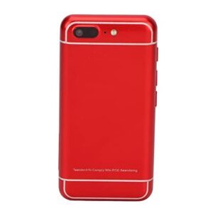 Mini Mobile Phone 3G Smartphone 1GB 8GB 8MP Front Camera WiFi 5MP Rear Camera 1680mAh GPS for Gifts (Red)