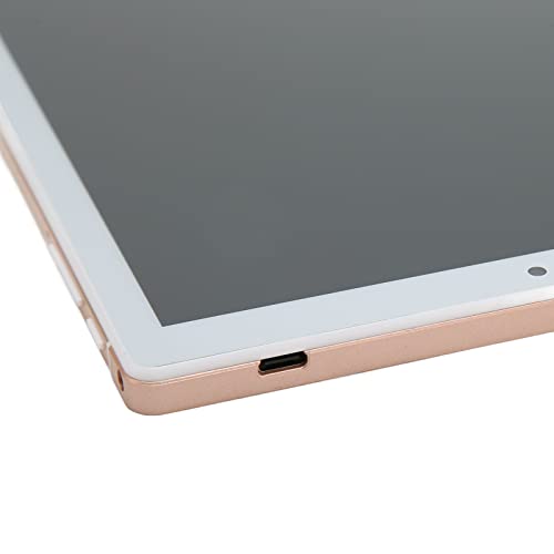 Gaming Tablet, Golden Tablet 10.1 in. Front 5MP Rear 8MP 2560x1600 Type C Rechargeable 100 to 240V for Business (US Plug)