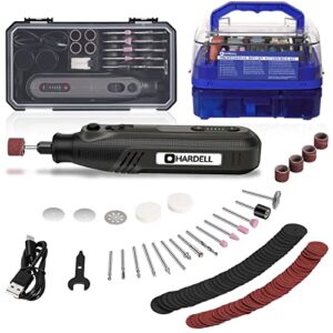 hardell 4v 2.0ah cordless rotary tool with 346pcs rotary tool accessories kit universal
