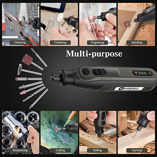 HARDELL 4V 2.0Ah Cordless Rotary Tool with 346pcs Rotary Tool accessories Kit Universal