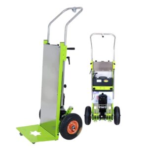 yesyue stairclimber sack truck electric sack trolley, stair climbing and descending with 150kg load, trolley with 800w brushless motor and removable 48v / 22ah battery pack