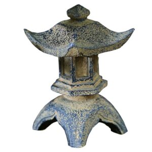 Yardwe Miniature Pagoda Statue Zen Garden Pagoda Mini Pavilion Pagoda for Chinese Japanese Micro Landscape Plant Pot Bonsai Aquarium Decoration