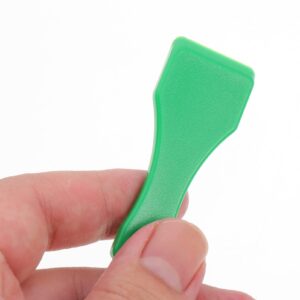 MILISTEN 10Pcs Scraper Tool Keychain for Lottery, Plastic Scraper Tool, Multi-Purpose Scraper Non-Scratch Cleaning Tool, Sticker/Label Remover Tool, Scoop Shape Key Ring Scratcher