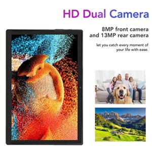 Pomya HD 10.1 Inch Tablet,Portable HD PC Tablet Computer,10GB 256GB,WiFi for Android11 Tablet,4G LTE Dual SIM Dual Standby Calling Tablet PC (Silver)