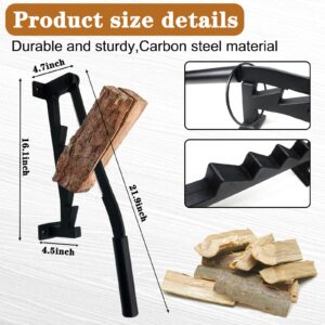 TUSAUW Wall Mounted Firewood Kindling Splitter Softwood Splitter Portable Manual Fire Wood Kindling Splitter for Indoor or Outdoor Firewood Kindling Splitter Wall Mounted Kindling Maker Wood Splitter