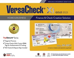 versacheck x1 gold 2023 - finance and check creation software [pc download]
