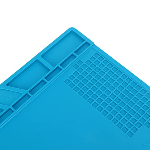 Heat Resistant Repair Pad, Improve Efficiency Prevent Slipping Thermoset Silicone Repair Mat Easy Maintenance with Screw Position for Phone Computer