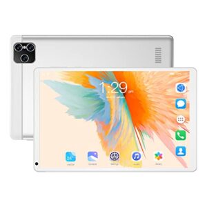yoidesu calling tablet for 10, 8 inch eye protection ips hd touch screen, 2gb ram 32gb rom, 3g internet call, 5g wifi dual band, 8 cores cpu, ideal gifts for kids (white)