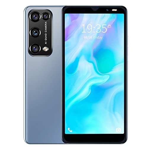 Smartphone, Rino9 Pro Android 4.4.2, 512MB 4GB Dual SIM Phone Finger Face ID 2200mAh 5.45 Inch Celular, 0.3MP Front HD Camera, 2MP Rear Camera, Gift for Friends Family (Gray)