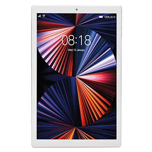 CUIFATI 10.0 Inch LCD Tablet 4GB RAM, 64GB ROM Tablet with Dual SIMDual Speaker, Touch Writing Tablet MTK6592 Octa Core CPU for Drawing, 6000mAh (Silver)