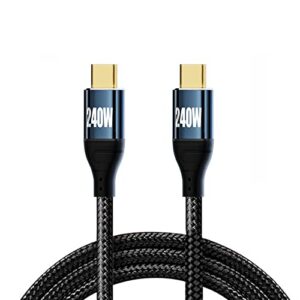 xiwai 0.5m 240w usb-c type-c cable 480mbps 48v 5a compatible with usb2.0 100w charging for laptop tablet phone