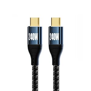 xiwai 0.5M 240W USB-C Type-C Cable 480Mbps 48V 5A Compatible with USB2.0 100W Charging for Laptop Tablet Phone