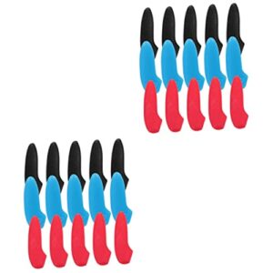 togeval 60 pcs for cleaver household knife tips protector protecting flexible caps guards point end and anti-scratch sheath blades multi-function gags cover chef plastic sleeves