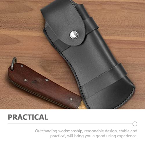 Zerodeko Case Knives Set EDC Leather Sheath Case Folding Holder Sheath Accessories for Survival Sheath Leather Case Sports Pu Broach Pie Cutter