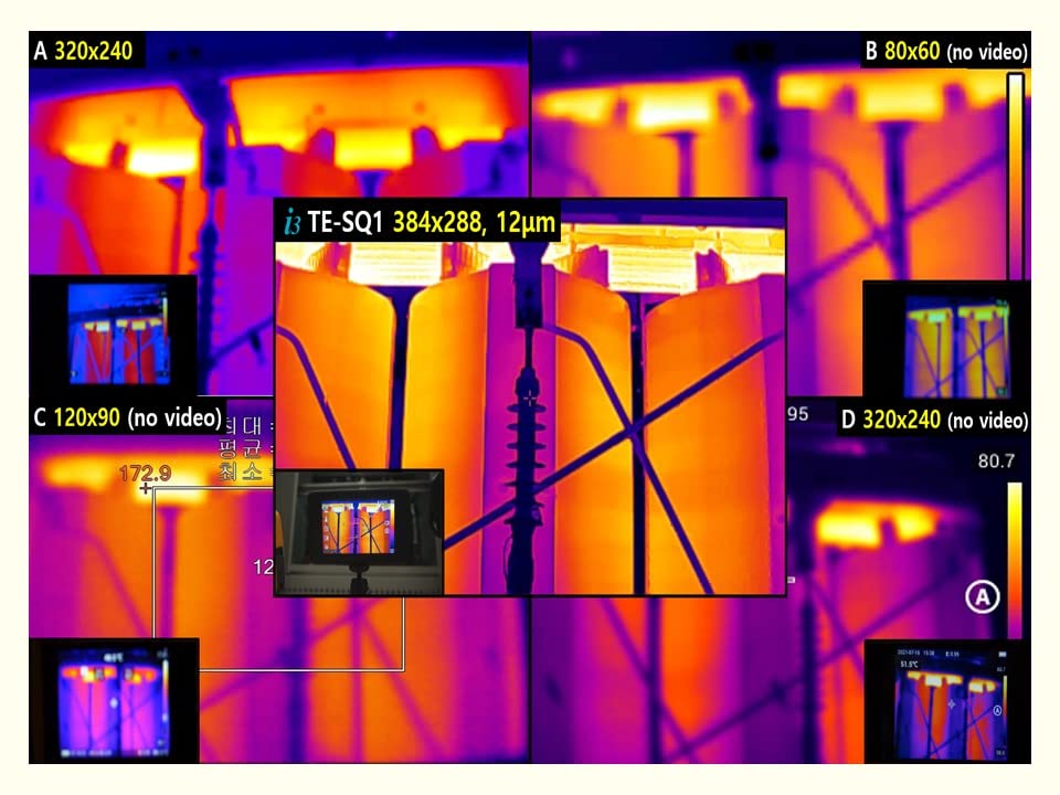 Thermal Expert TE-SQ1, i3system Thermal Imaging Camera, 384x288 IR Resolution, 5" Touch Screen, Designed and Manufactured in Korea, Excellent Performance for Measuring Abnormal temperatures