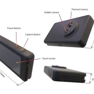 Thermal Expert TE-SQ1, i3system Thermal Imaging Camera, 384x288 IR Resolution, 5" Touch Screen, Designed and Manufactured in Korea, Excellent Performance for Measuring Abnormal temperatures