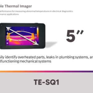 Thermal Expert TE-SQ1, i3system Thermal Imaging Camera, 384x288 IR Resolution, 5" Touch Screen, Designed and Manufactured in Korea, Excellent Performance for Measuring Abnormal temperatures