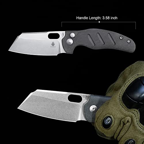 Kizer C01c(Mini) EDC Knife Sheepdog 2.6 Inches 154CM Steel Richlite Handle Pocket Folding Knife Camping Tools V3488BC1