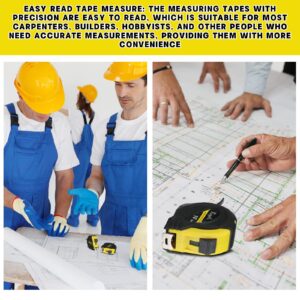 24 Pack 16 ft Retractable Tape Measure Tape Measure Bulk Self Locking Easy Read Measuring Tape Small Tape Measure Easy Read Tape Measure with Fractions 1/8 Measurement