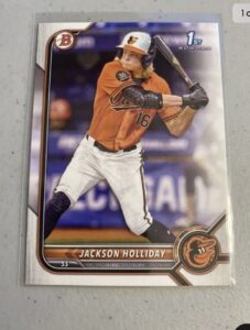 2022 bowman draft jackson holliday paper base bd-168 orioles