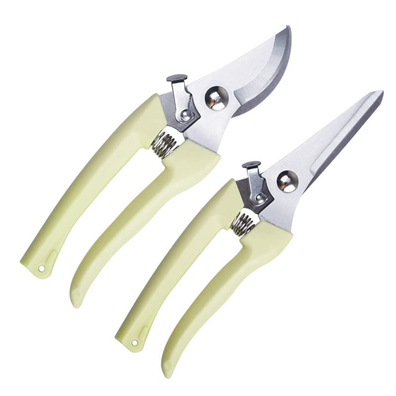 Chantoo Pruning Shears for Gardening, Sharp Plant Trimming Scissors for Precise Cuts, Stainless Steel Garden Scissors