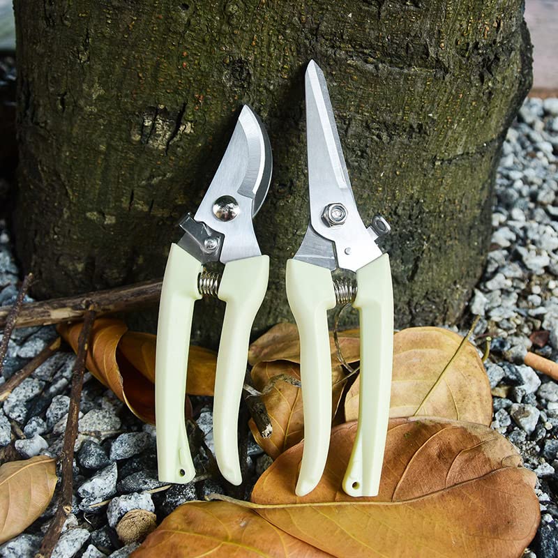 Chantoo Pruning Shears for Gardening, Sharp Plant Trimming Scissors for Precise Cuts, Stainless Steel Garden Scissors