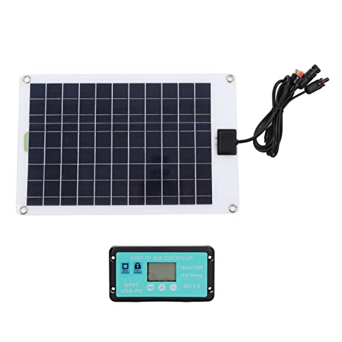 Solar Panel Charger 50W Solar Panel Battery Charger with MPPT 100A Controller for 12V Battery and DC Charging Equipment