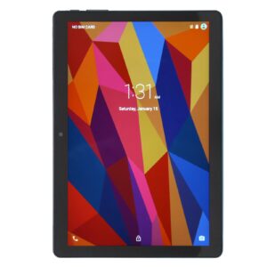 10.1in tablet for android11, 1.5 ghz octa core 1920x1200 ips screen, 8gb ram, 256gb rom, 5+13mp dual cameras and speakers, 5800mah type c charging