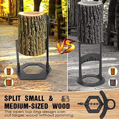 FANFX Heavy Duty Double Wedge Kindling Splitter for Wood Log Splitter Wedge Firewood Kindling Splitter Upgraded Fireplace Manual Log Splitter XL