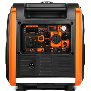 WEN DF452iX Super Quiet 4500-Watt Remote Electric Start Dual Fuel RV-Ready Portable Inverter Generator with Fuel Shut-Off and CO Watchdog