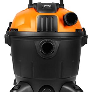 WEN 10-Amp 6.5 Peak HP Wet/Dry Shop Blower with 0.3-Micron HEPA Filter, Hose, and Accessories Vacuum, 9.25-Gallon Tank, Orange