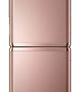 Galaxy Z Flip Factory Unlocked New Android Cell Phone Smartphone 256GB Storage Folding Glass Technology Long-Lasting Mobile Battery Mystic Bronze (Renewed)