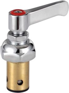 cwm hot mode handle stem replacement assembly,hot side brass cartridge for cwm commercial sink faucet,1 pcs