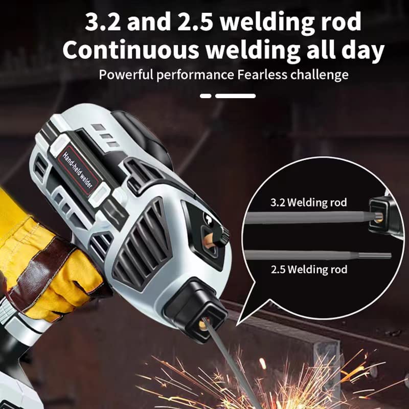 Kargersen small portable Handheld welder 110V Welding Stainless Steel, alloy steel, metal etc welder kit (gray) DC