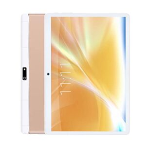 tablet computer, 10.1inch tablet android 8.1 1gb+ 16g octa-core dual sim &camera 2mp+2mp support chat, wifi tablet pc computerus, (gold)