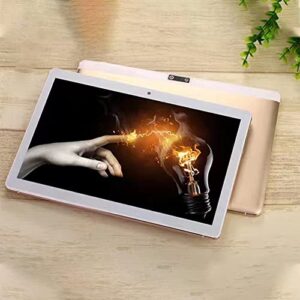 Tablet Computer, 10.1Inch Tablet Android 8.1 1GB+ 16G Octa-Core Dual SIM &Camera 2MP+2MP Support Chat, WiFi Tablet PC ComputerUS, (Gold)