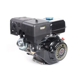 BJTDLLX Gas Engine, 4 Stroke 15HP 420CC Gas Engine Motor, 9Kw 3600Rpm OHV Gasoline Motor Single Cylinder Air Cooling Engine Motor for Water Pumps Vibrators Generators, 6.5L Large Fuel Tank -Black