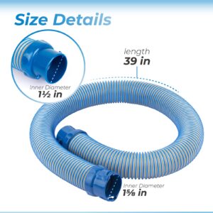 ANTOBLE 39 Inch R0527700 Pool Vacuum Hose Twist Lock Hose Replacement Parts for Zodiac Baracuda MX6 MX8 Pool Cleaner (2 Pack)