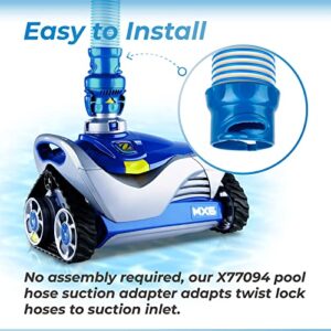 ANTOBLE X77094 Pool Vacuum Hose Adapter for Zodiac MX6 MX8 Pool Cleaner, Swimming Pool Suction Adapter Leaf Catcher Hose Adaptor