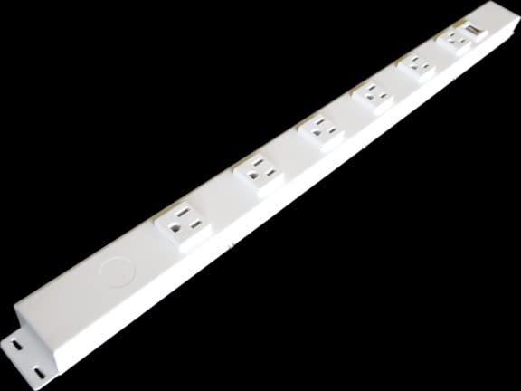 24” 6 TR Outlets Hardwired Power Strip, USB