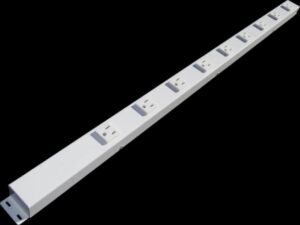36” 9-outlet hardwired power strip