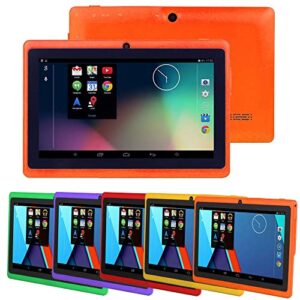 tablet laptop, 7" android 4.4 duad core tablet pc 1gb+8gb dual camera wifi bluetooth, supports sim communication function, for family children (black)